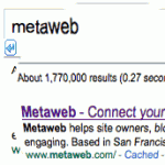 L'achat de MetaWeb par Google